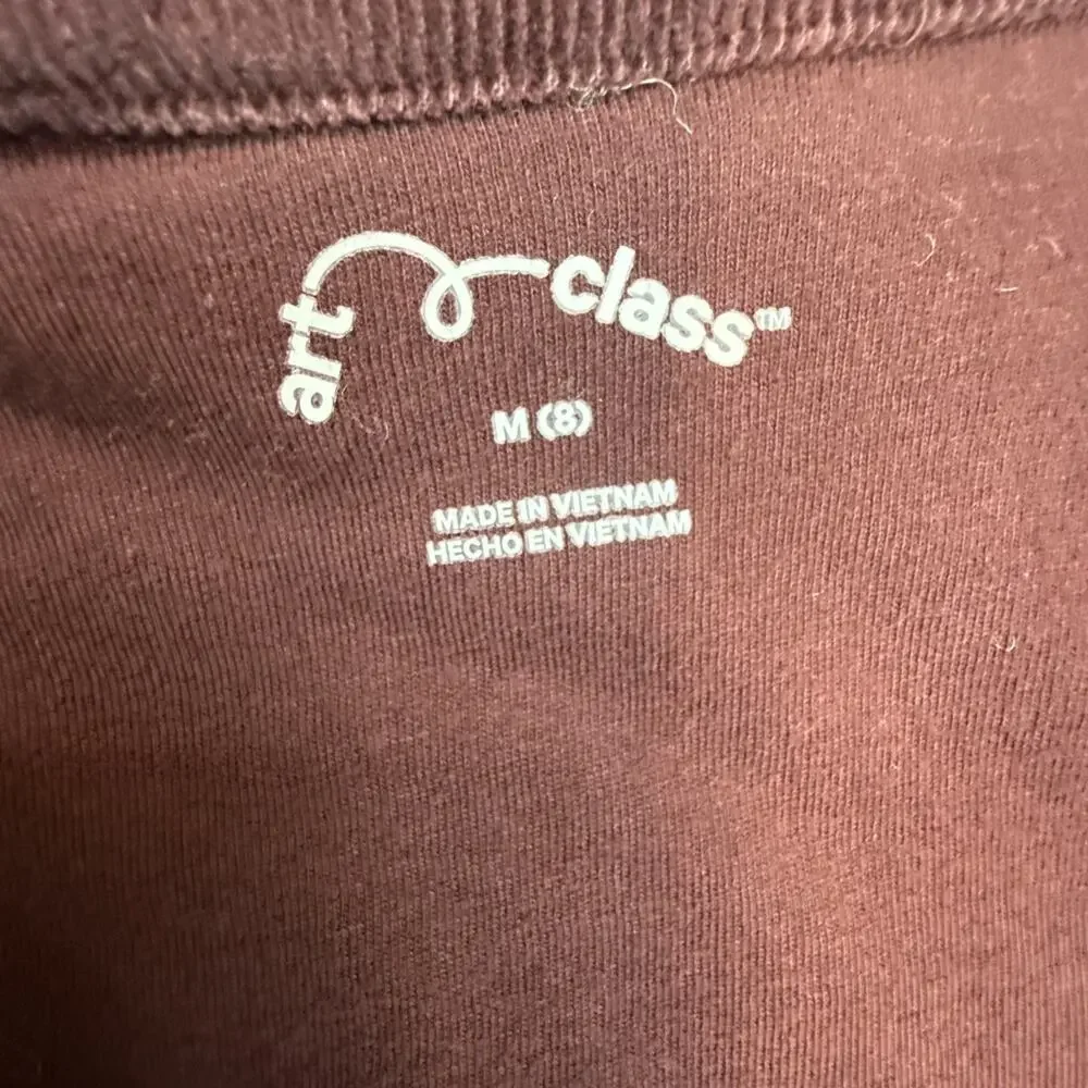 Art Class Boys Quilted Corduroy Jacket Burgundy Red Size M (8)